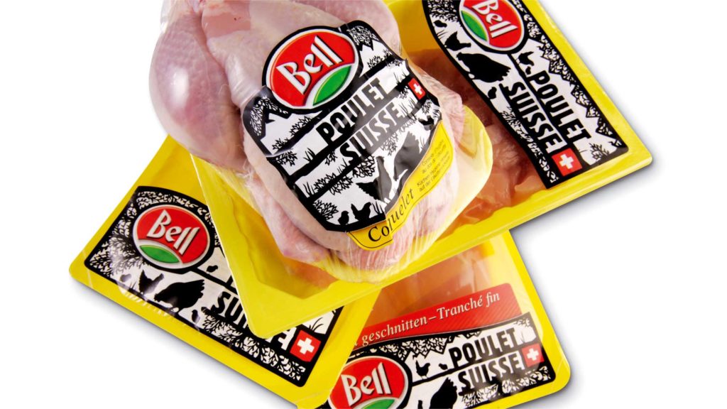 Bell Poulet Suisse Pack créé par l'Agence Packaging Satellites Design